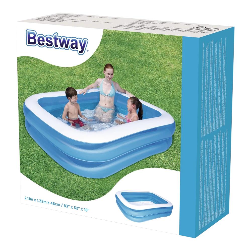Bestway Opblaasbaar Zwembad - Familie - 211x132x46cm 3 Bestway Opblaasbaar Zwembad - Familie - 211x132x46cm - Afbeelding 3