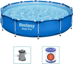 Bestway Zwembad - Steel Pro Max Incl. Filter En Pomp - U00f8366cm