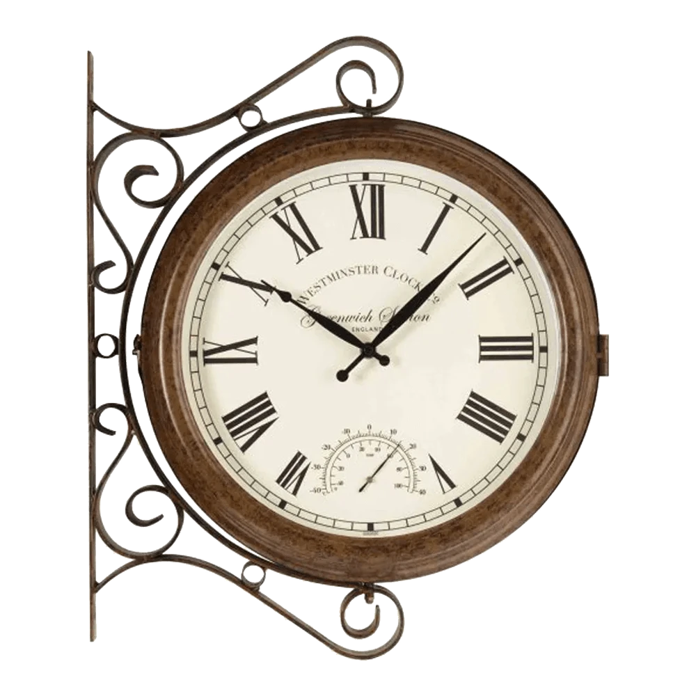 Buitenklok Greenwich Stationsklok - 38cm 1 Buitenklok Greenwich Stationsklok - 38cm