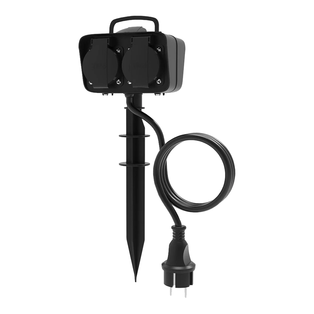 Calex Tuincontactdoos Voor Buiten - 4 Stopcontacten - IP44 1 Calex Tuincontactdoos Voor Buiten - 4 Stopcontacten - IP44