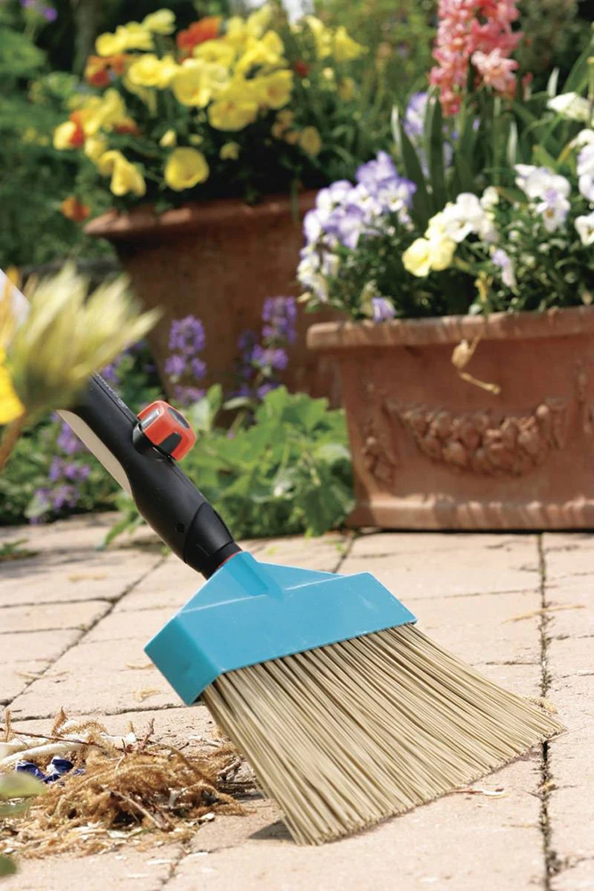 Combisysteem Terrasbezem - 32cm - Bruin - Gardena 2 Combisysteem Terrasbezem - 32cm - Bruin - Gardena - Afbeelding 2