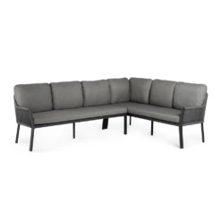 Liv Lounge Dining Set Right Charcoal