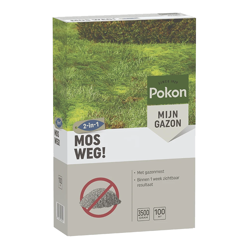 Pokon Mos Weg! 3,5kg Voor 100mu00b2 - Onkruid En Aanslag 1 Pokon Mos Weg! 3,5kg Voor 100mu00b2 - Onkruid En Aanslag